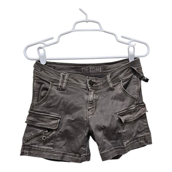 DL1961 Brown Jane Cargo Shorts Women’s Size 25 Utility Pockets - Picture 1 of 8